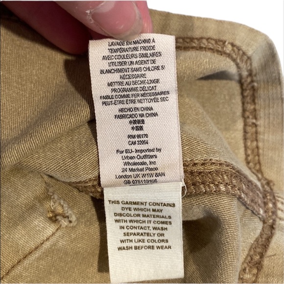 Free People High Waisted Military Style Light Brown Skirt Size 4 - Picture 8 of 8